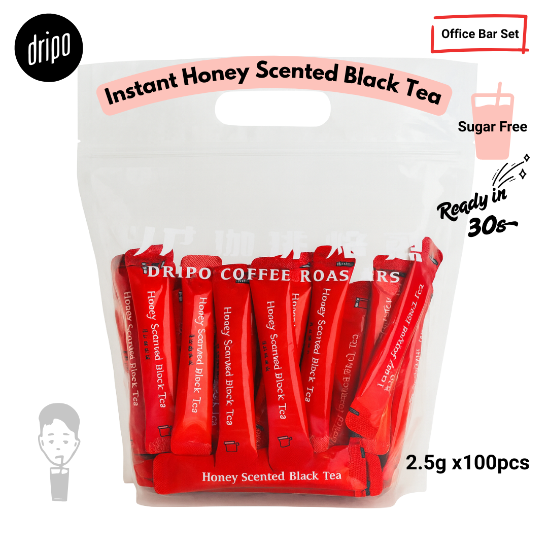 Dripo Honey Scented Black Tea 2.5gx100pcs Sugar Free Tea Powder Authentic Taiwanese Fine Tea Ready in Seconds