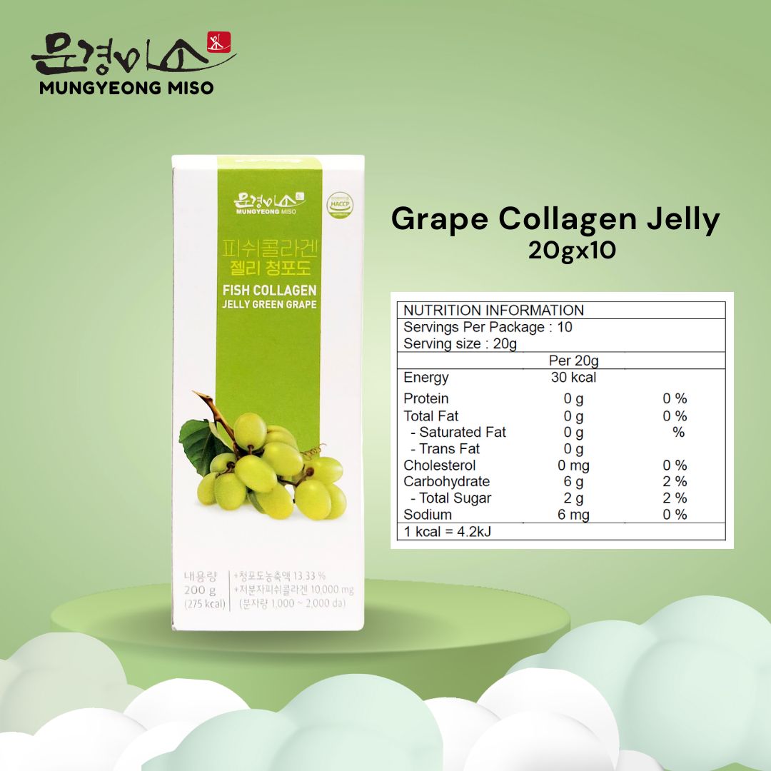 MGMISO Korea Fish Collagen Jelly Grape (20gx10)