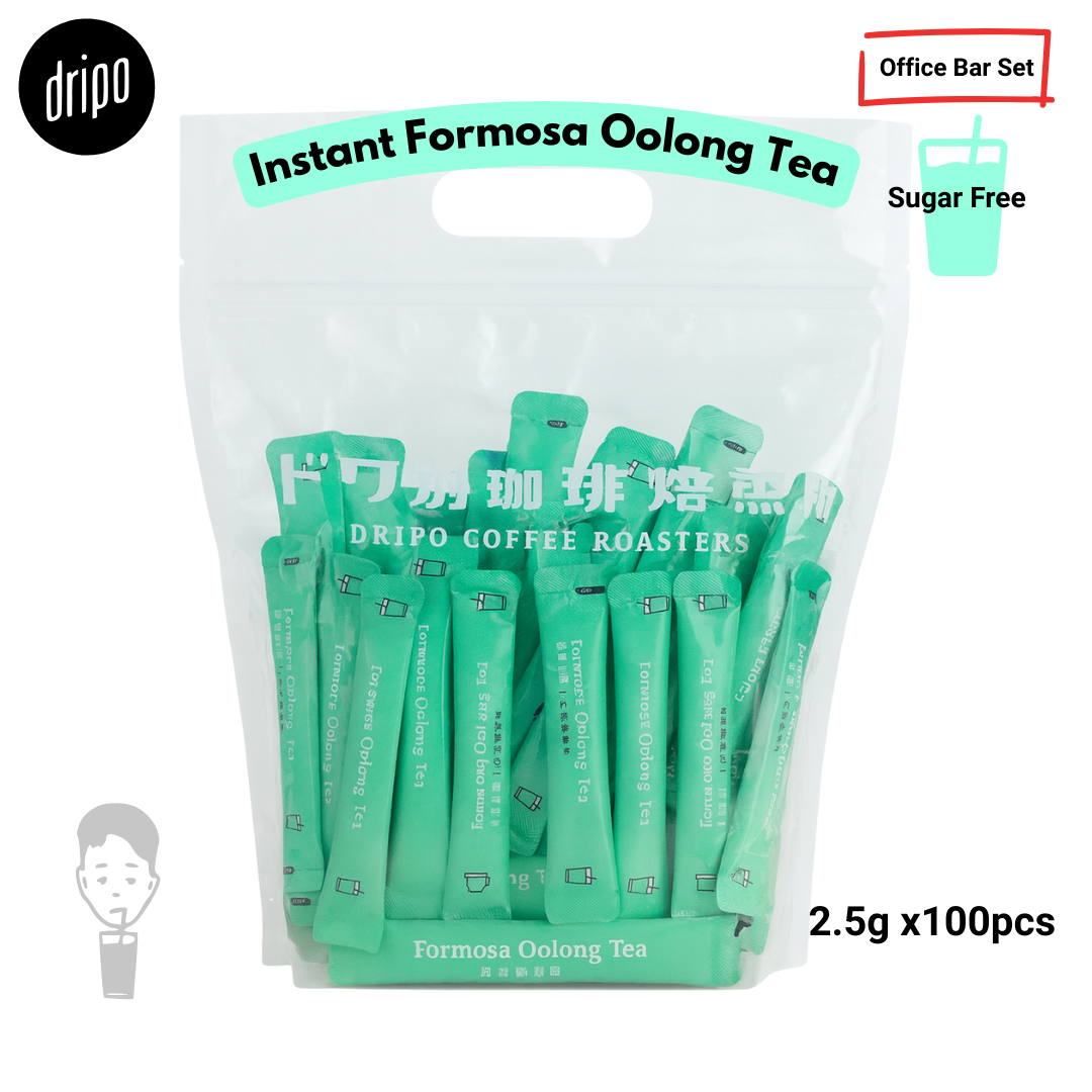 Dripo Formosa Green Tea 2.5gx100pcs Sugar Free Tea Powder Authentic Taiwanese Fine Tea Ready in Seconds