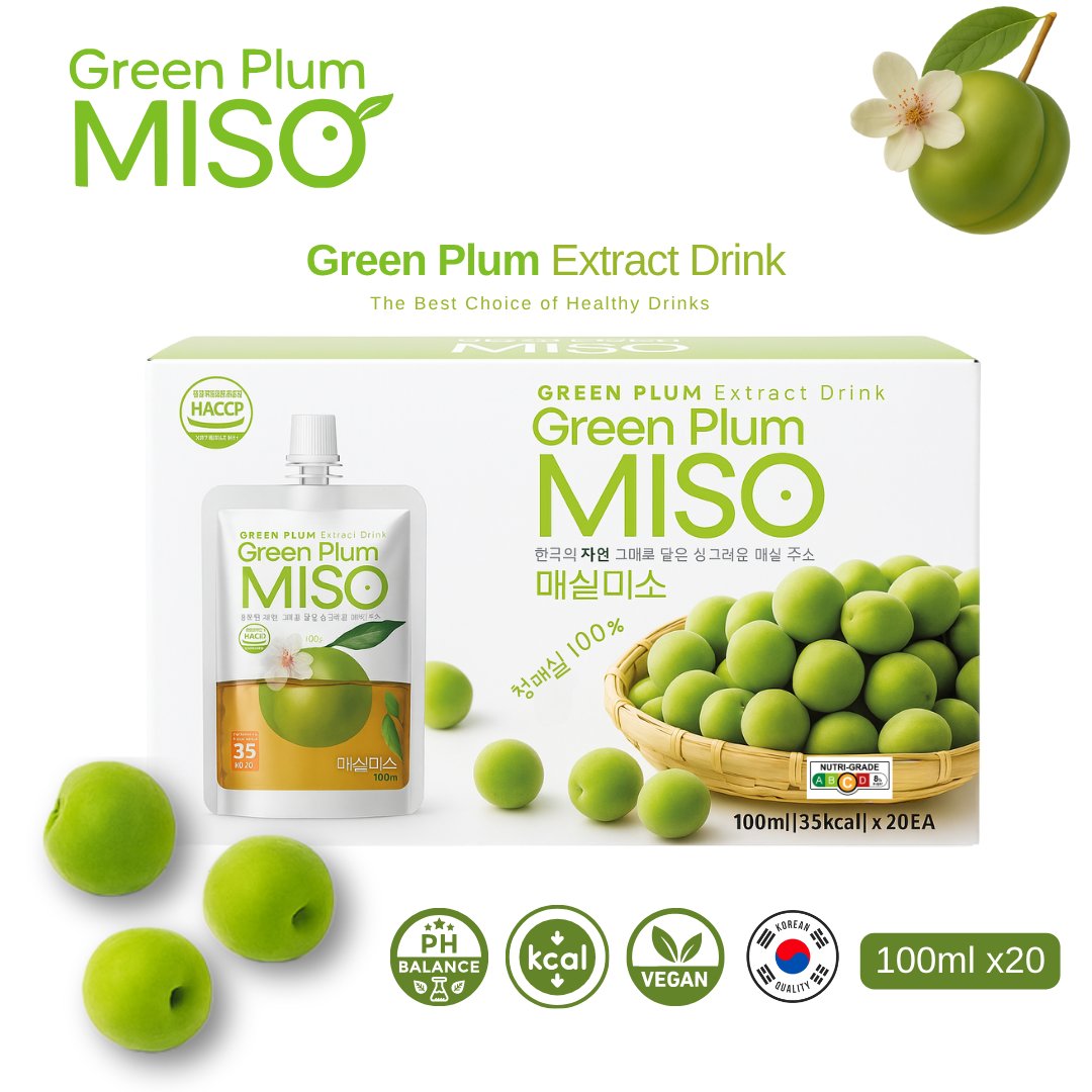MG Miso Green Plum Extract Drink Korean PH Balance Green Plum Juice 100ml x20s