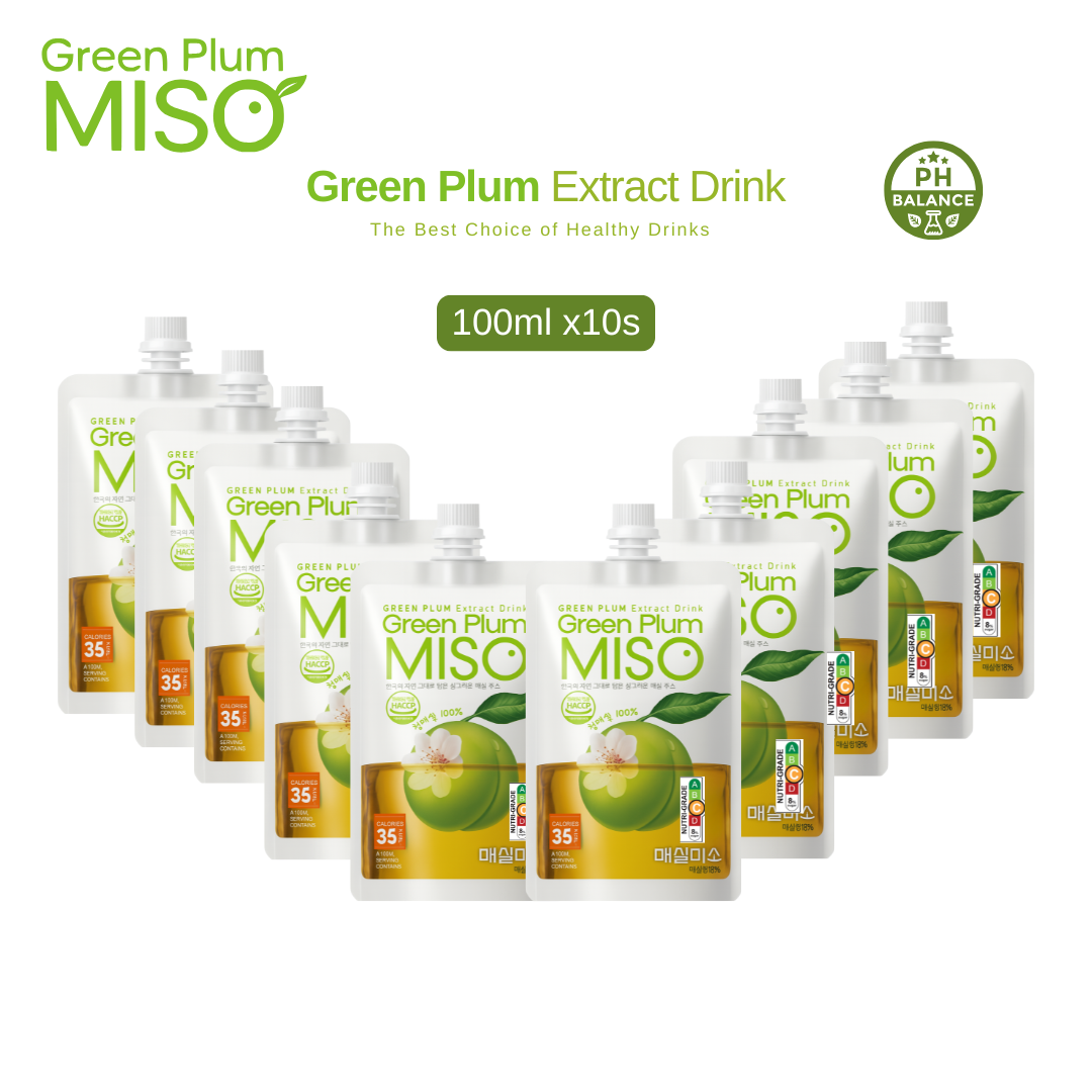 MG Miso Green Plum Extract Drink Korean PH Balance Green Plum Juice 100ml x20s