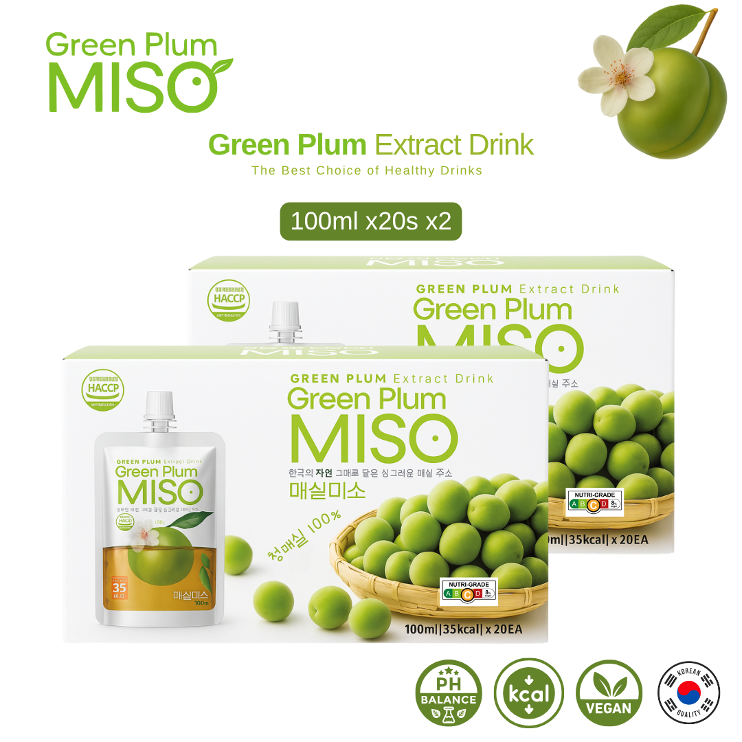 MG Miso Green Plum Extract Drink Korean PH Balance Green Plum Juice 100ml x20s