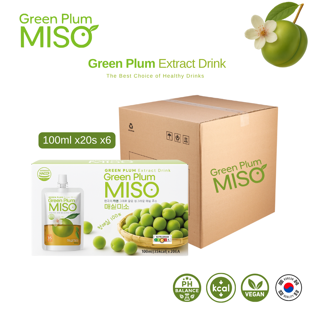 MG Miso Green Plum Extract Drink Korean PH Balance Green Plum Juice 100ml x20s