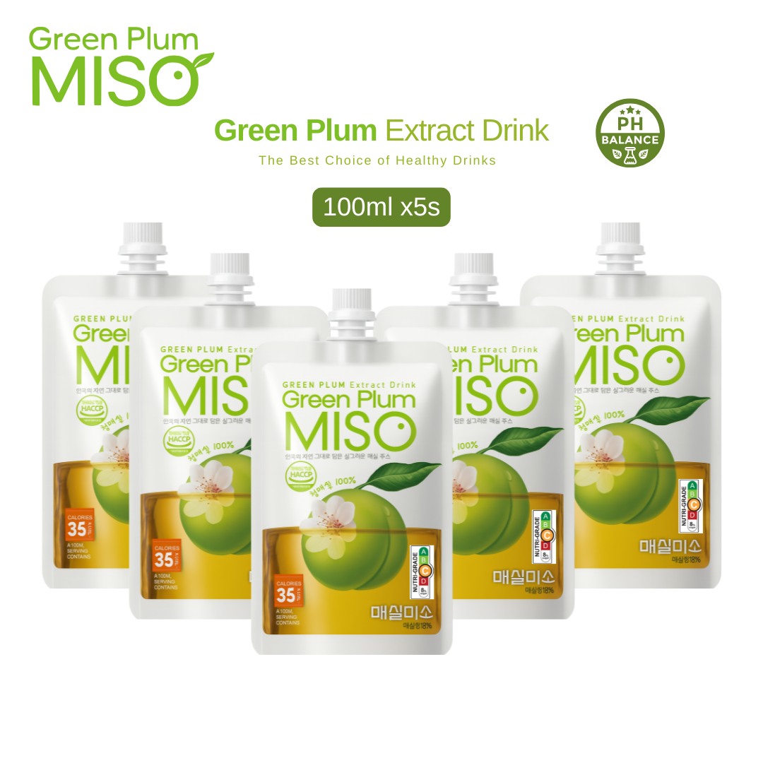 MG Miso Green Plum Extract Drink Korean PH Balance Green Plum Juice 100ml x20s