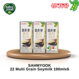 SAHMYOOK Black Bean 22 Grains Korean Soy Milk 190ml high protein plant-based soymilk