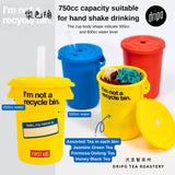 Dripo Drinking Bin & Instant Tea Set (24 Sticks / Box) | 750cc 乐色桶 Shake Cup | Instant Tea Powder | Sugar-Free Tea | Jasmine Green Tea / Honey Black Tea / Oolong