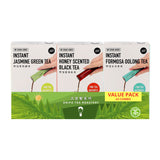 Dripo Value Pack Combo Taiwanese Fine Tea Assorted Gift Set Oolong | Jasmine Green Tea | Black Tea -3 Boxes