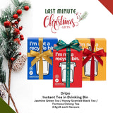 Dripo Drinking Bin & Instant Tea Set (24 Sticks / Box) | 750cc 乐色桶 Shake Cup | Instant Tea Powder | Sugar-Free Tea | Jasmine Green Tea / Honey Black Tea / Oolong