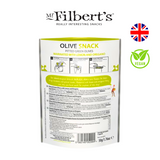 Mr Filbert Olive Snack Vegan Freshly Marinated Olives with Lemon Oregano Chilli Black Pepper 50g