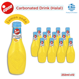 EPSA Greece Carbonated Halal Soft Drink 232ml Pink Lemonade Blood Orange Lemon Soda Lemonade Orangeade