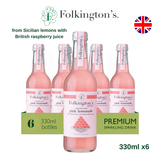 Folkington's Sparkling Pink Lemonade Elderflower Pressé Hot Ginger Beer UK Sparkling 330ml