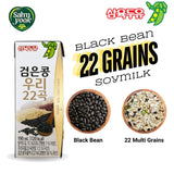 SAHMYOOK Black Bean 22 Grains Korean Soy Milk 190ml high protein plant-based soymilk