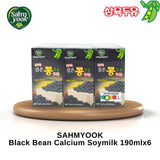 SAHMYOOK Black Bean Calcium Soymilk 190mlx6