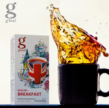 g'tea Green Tea English Breakfast Tea UK 25 Tea Bags