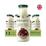 Folkington's Summer Berries Elderflower Cranberry Cloudy Pear Mango Pineapple Tomato Juices 125ml