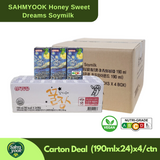 SAHMYOOK Honey Sweet Dream Korean Soymilk 190ml High Calcium