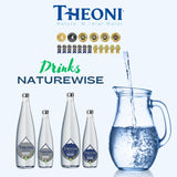 Theoni Natural Spring Sparkling Water 1Lx12 (Alkaline Water pH8)